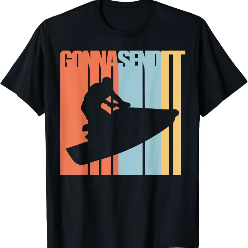 T-shirt Jet Ski Skier Skiing Sports nautiques