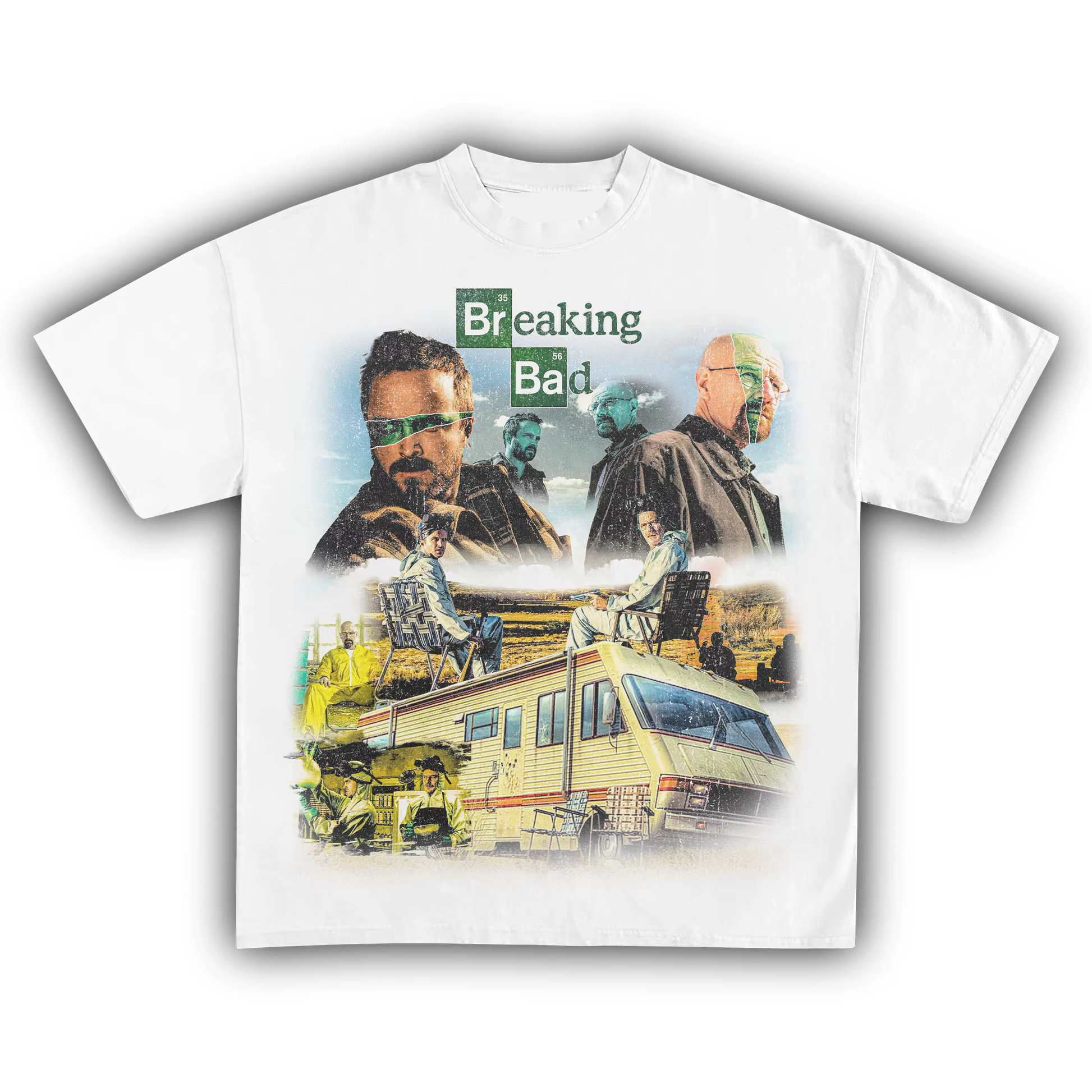 T-shirt rétro Breaking Bad Walter White Jesse Pinkman pour hommes et femmes