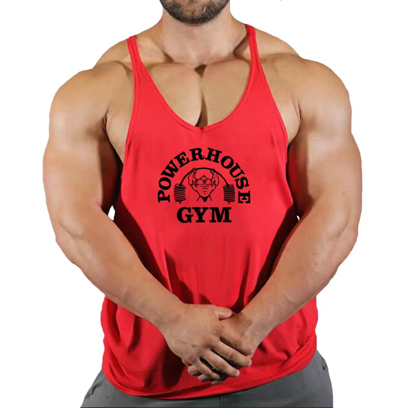 Vêtements de Fitness T-shirts de gymnastique bretelles homme haut de sport hommes sweat sans manches