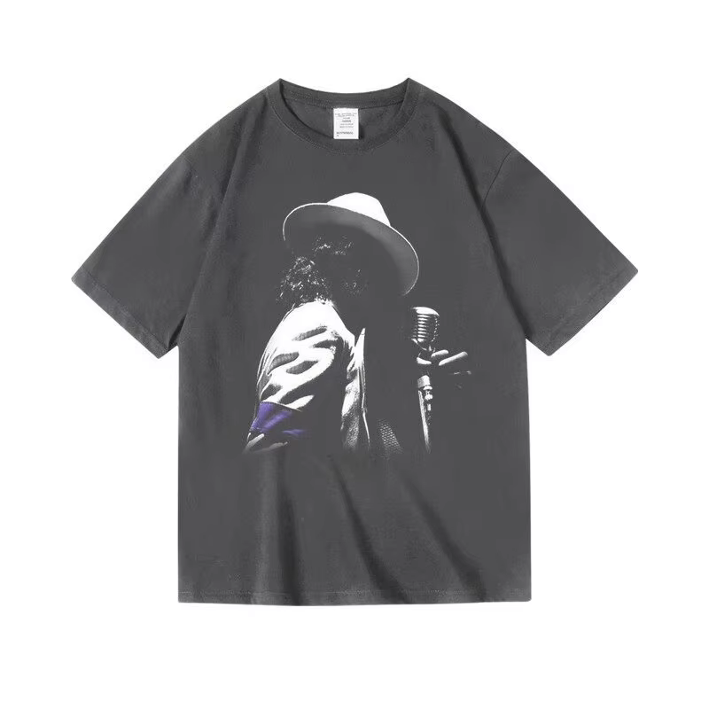T-shirt Michael Jackson V4 2026 Nouveau Vintage Années 90 Graphique Hip Hop Streetwear Unisexe pour Hommes Femmes Cadeau Fan Haut Décontracté