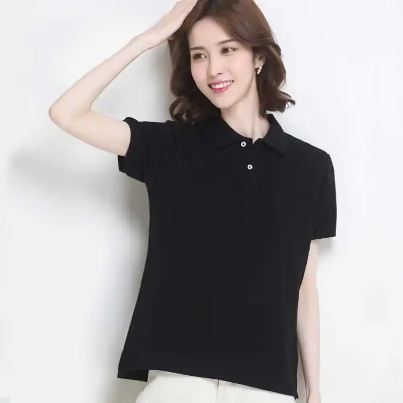 T-shirt bouffant uni à manches courtes pour femmes