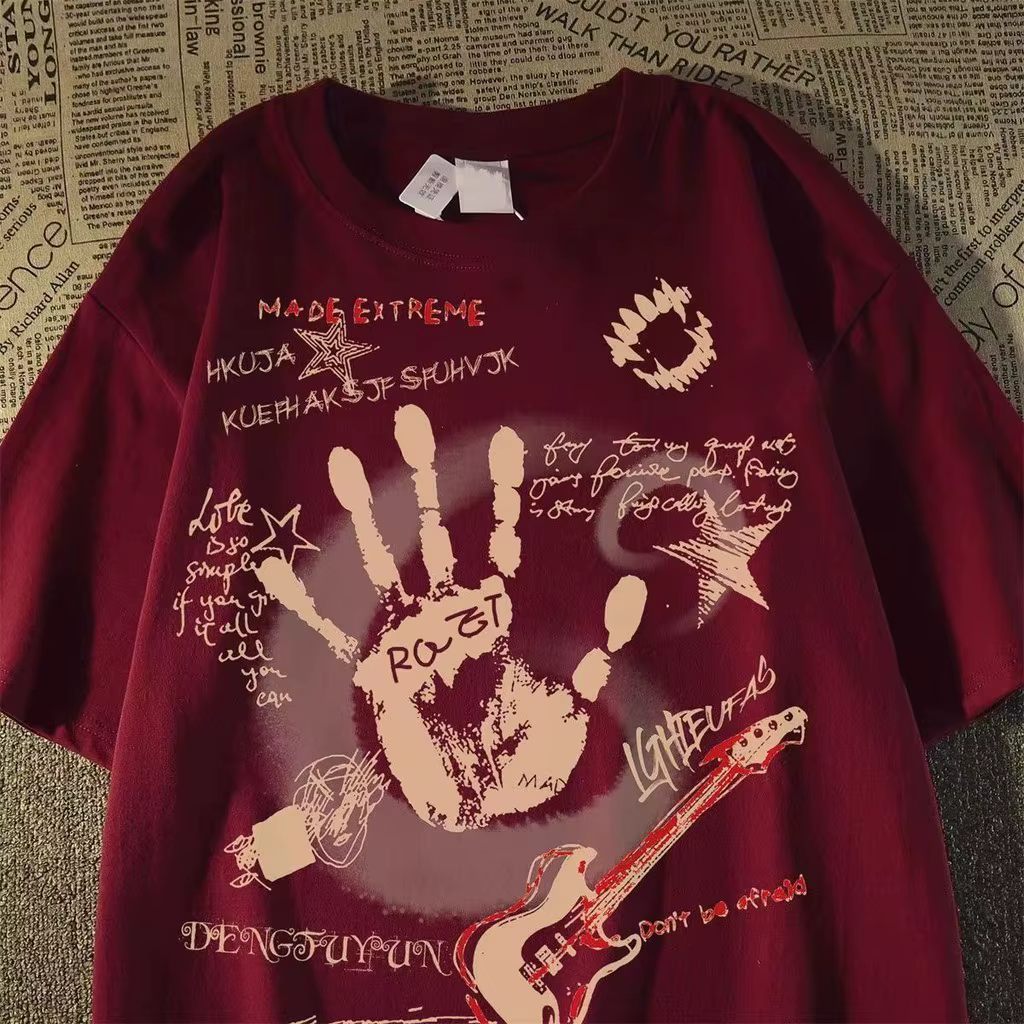 T-shirt à manches courtes et col rond pour hommes/femmes