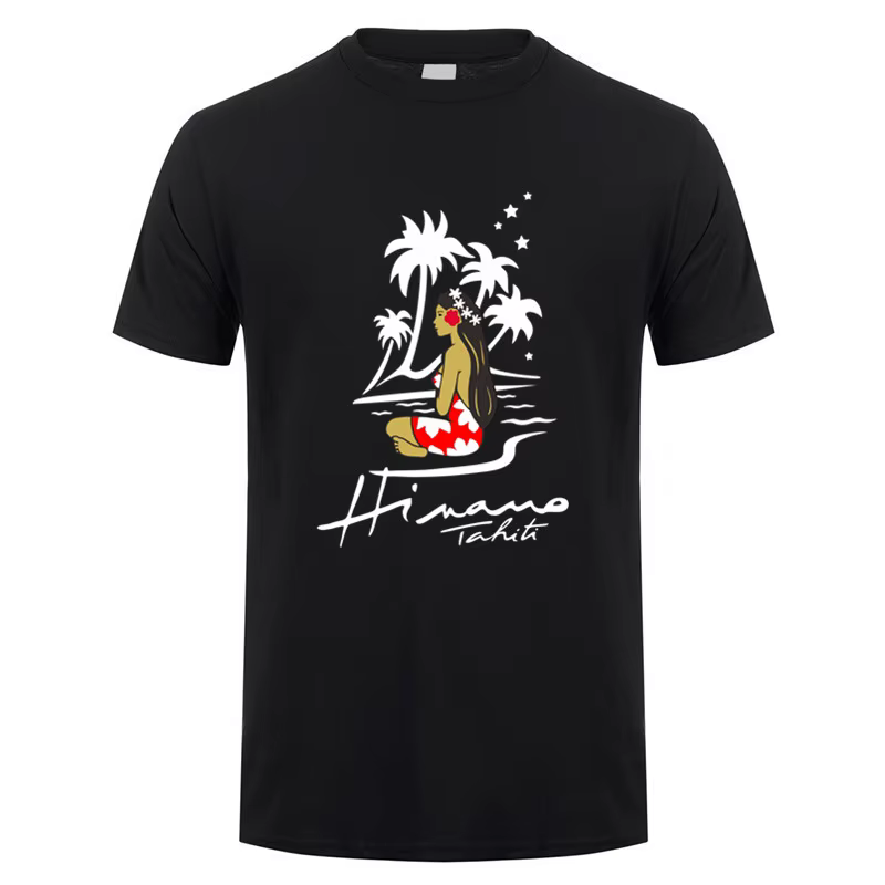 Hinano Tahiti bière t-shirt été hommes coton à manches courtes T-shirts