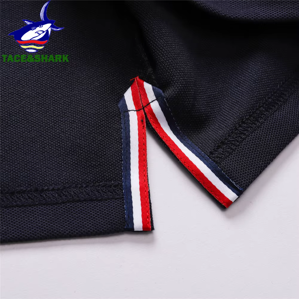 TACE & SHARK-Polo uni pour homme