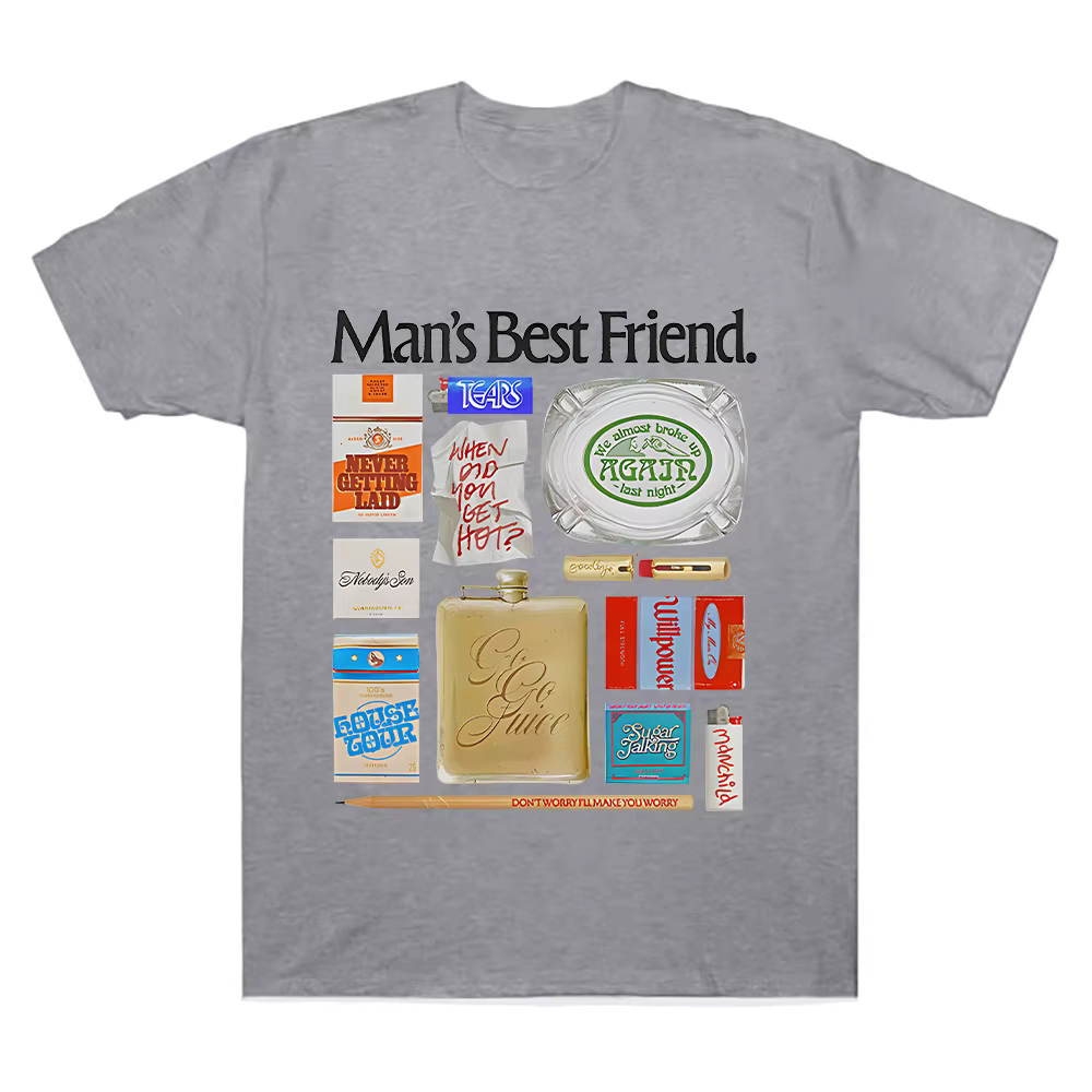Sabrina charpentier homme meilleur ami objet T-Shirt été femmes T-shirts surdimensionné Y2k manches courtes couverture en coton vêtements unisexes
