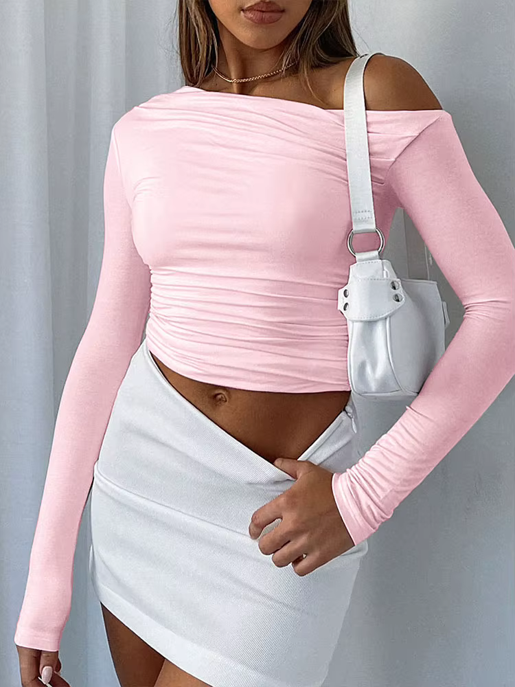 T-shirt rose sexy pour femme