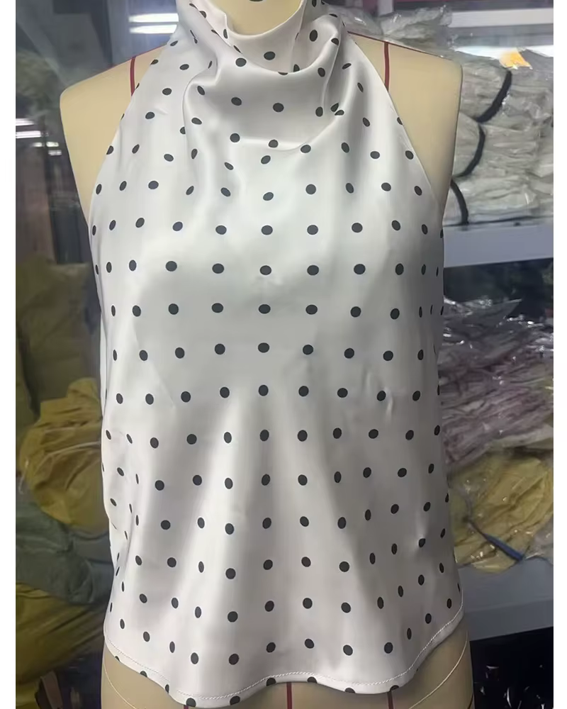 Haut à pois pour femme 2026 Nouvelle collection été