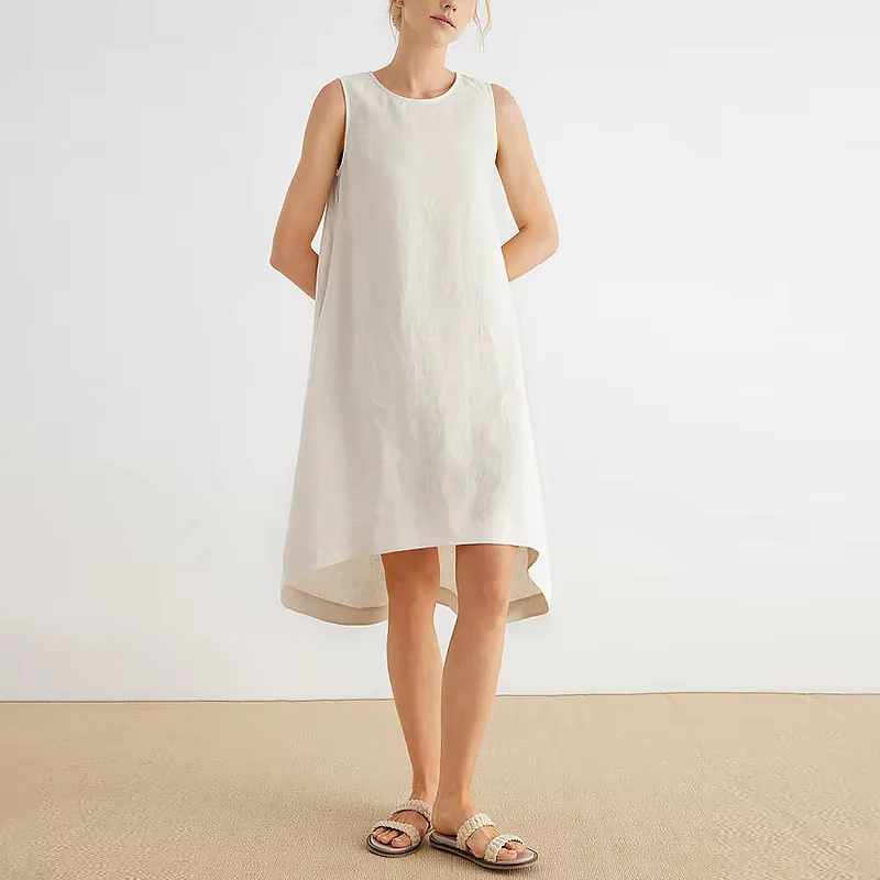 Robe Gilet d'Été 100% Lin pour Femme