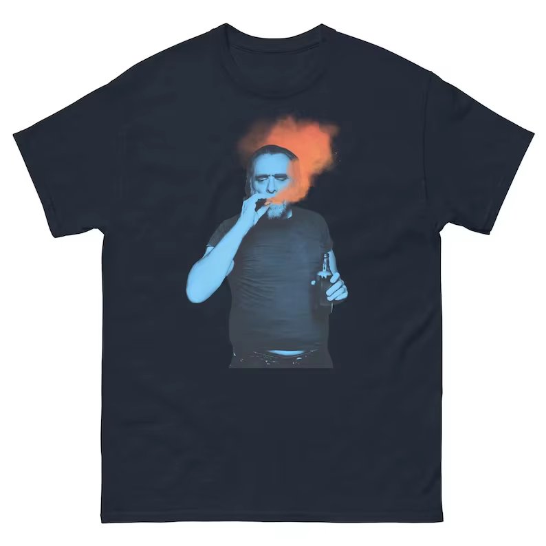 T-shirt graphique rétro Charles Bukowski