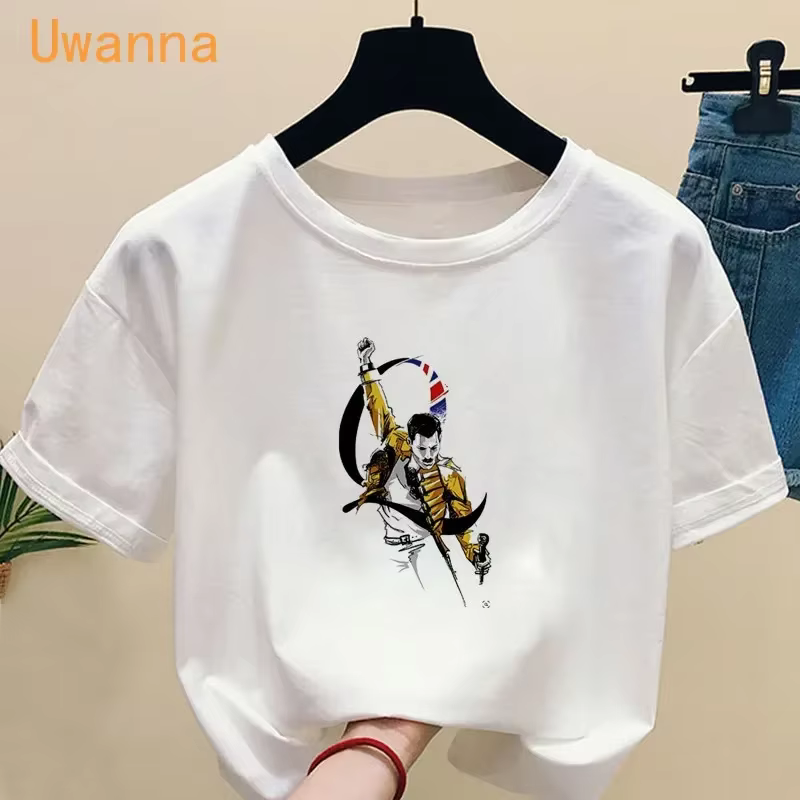 T-shirt Freddie Mercury à manches courtes pour femme