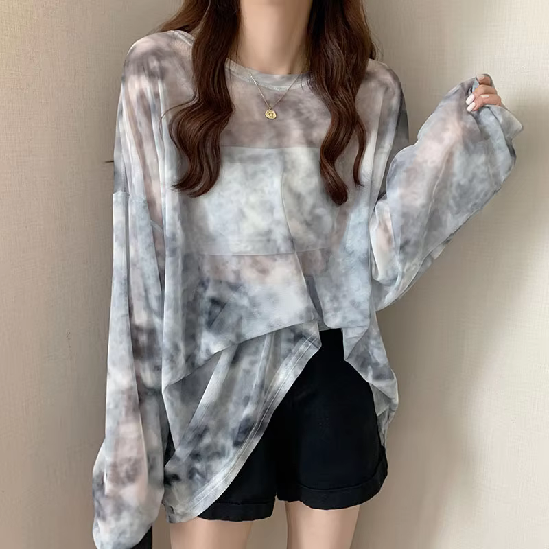 T-shirt ample en maille pour femmes
