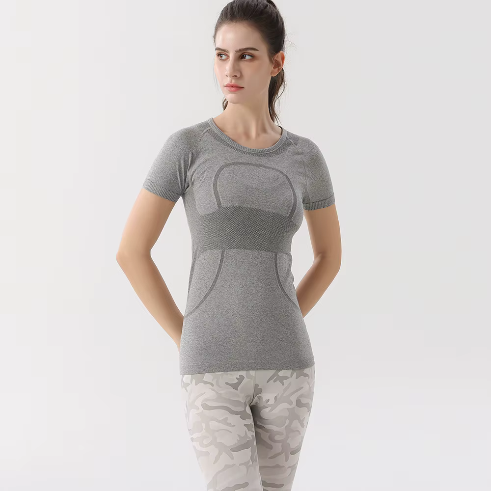 T-Shirt de Fitness à manches courtes pour femmes