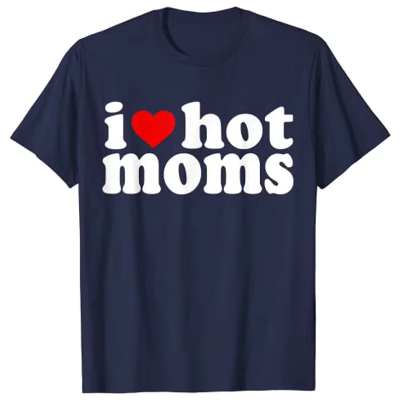 T-Shirt «I Love» pour mamans, hauts, cadeau de fête des mères