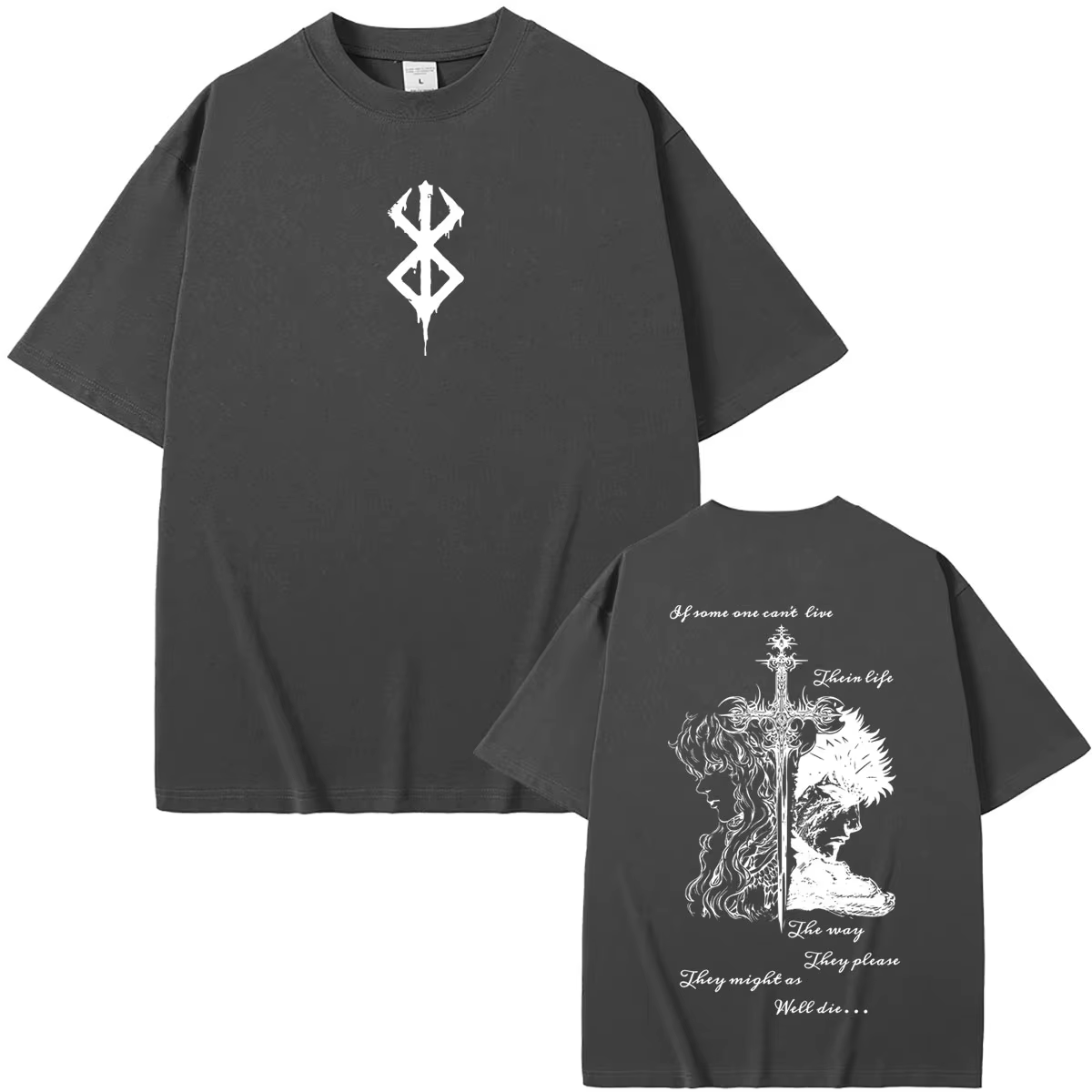 T-shirt Anime Berserk Griffith avec Guts