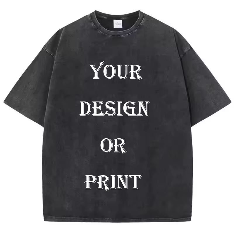 T-shirt unisexe en coton lavé