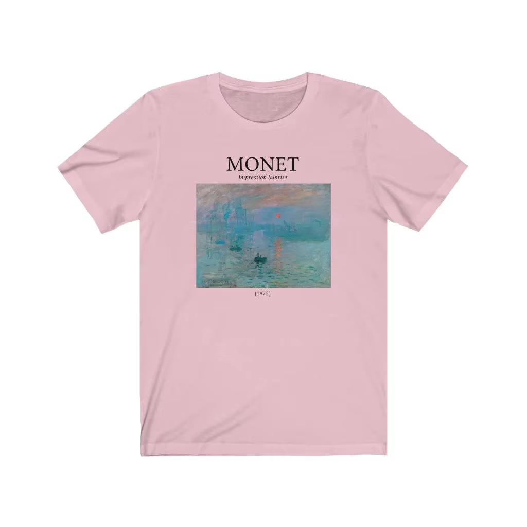 Monet Impression Sunrise chemise-chemise esthétique