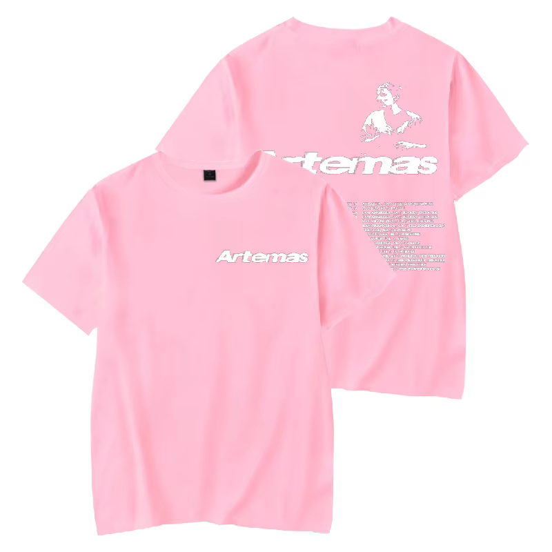 Artemas-T-shirt col rond manches courtes homme et femme