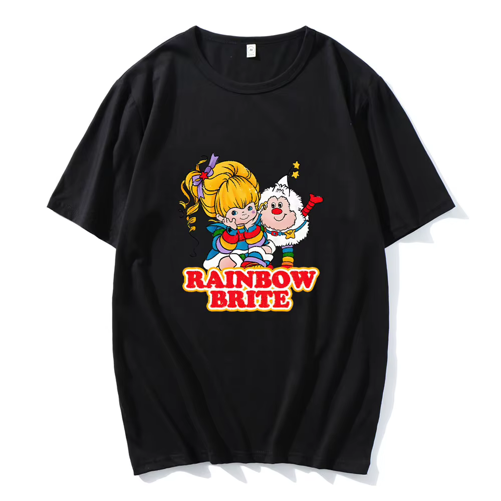 T-shirt à col rond en pur coton pour femme