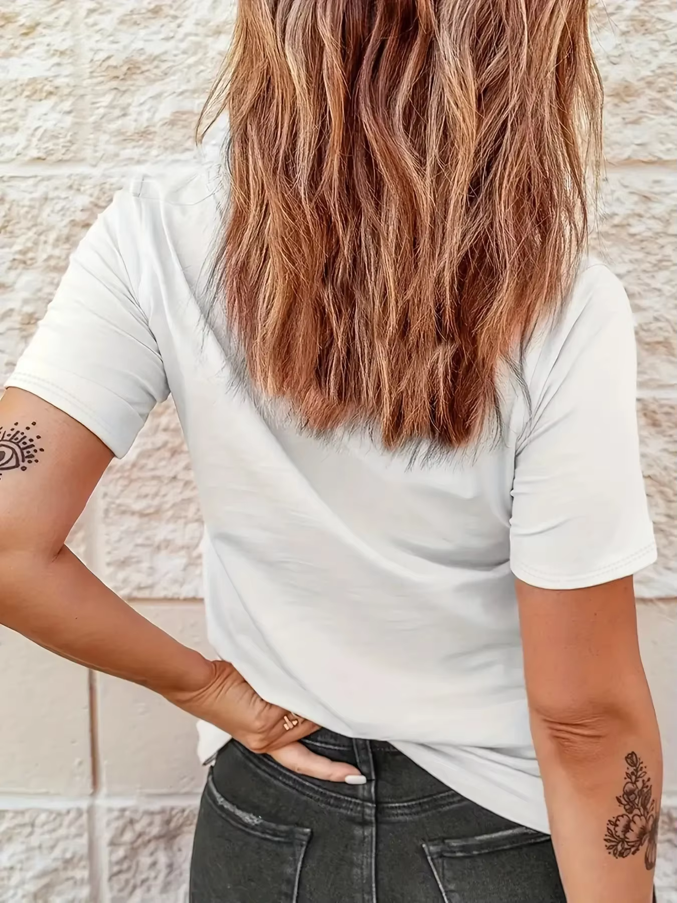 T-Shirt à Manches Courtes et Col Ras du Cou pour Femme Vêtement Décontracté avec Lettres Imprimées