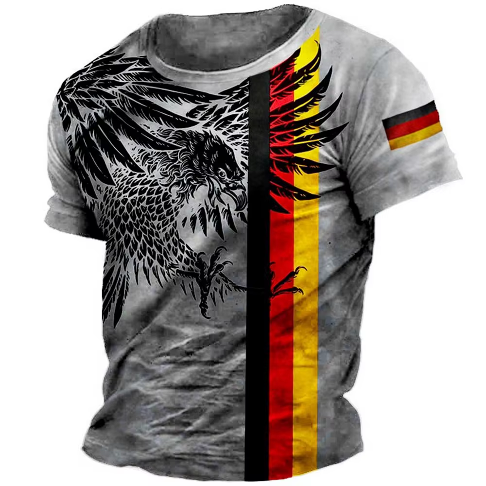 T-shirt de course de moto rétro pour hommes