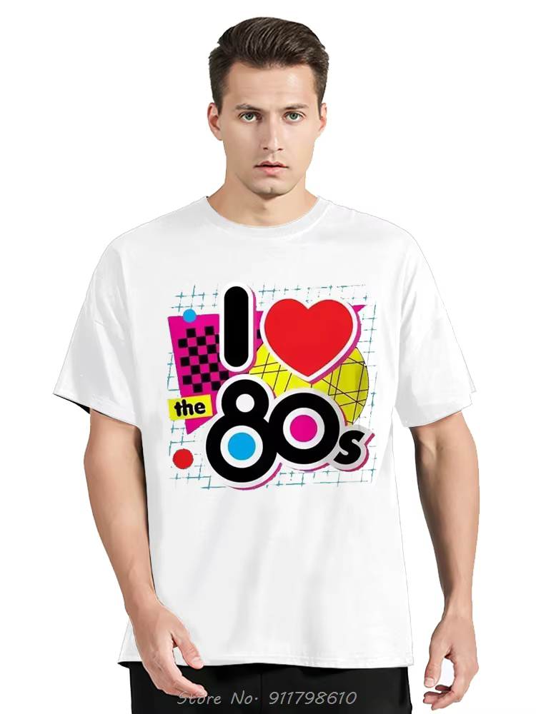 T-shirt unisexe à manches courtes et col rond pour hommes