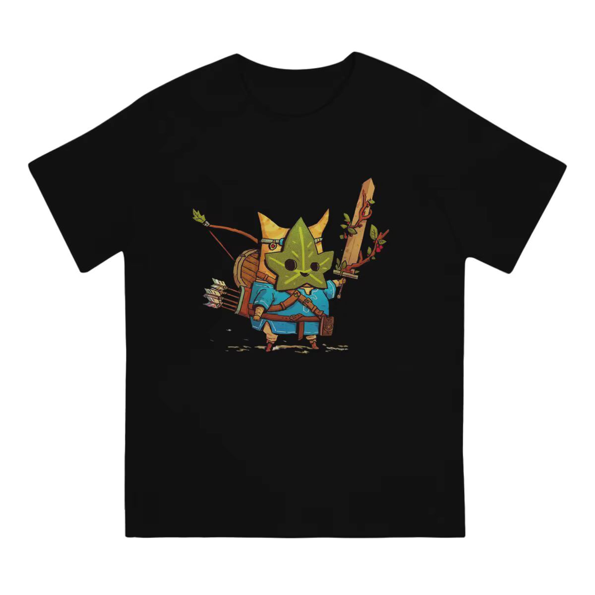 Z-helpda-T-shirt à col rond en pur coton pour hommes