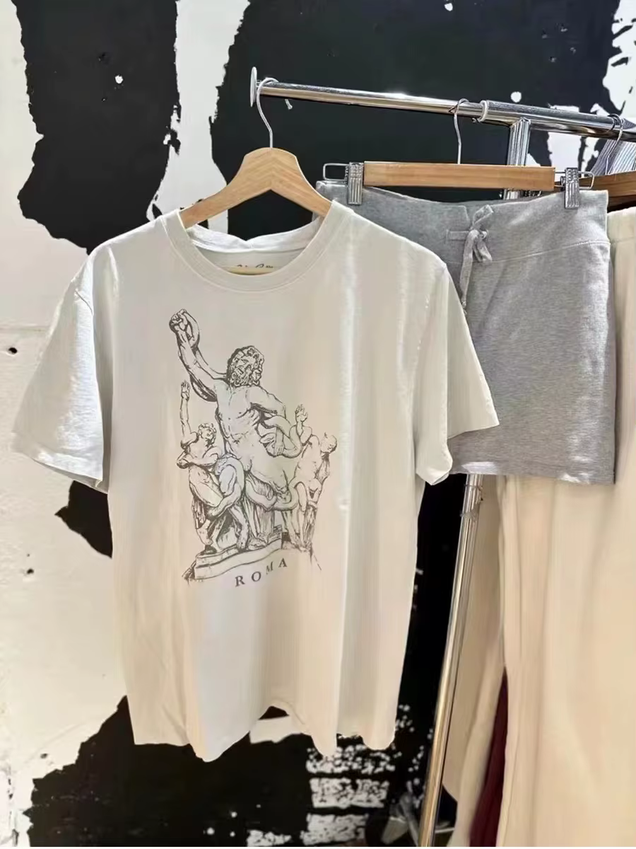 T-shirt manches courtes col rond femme