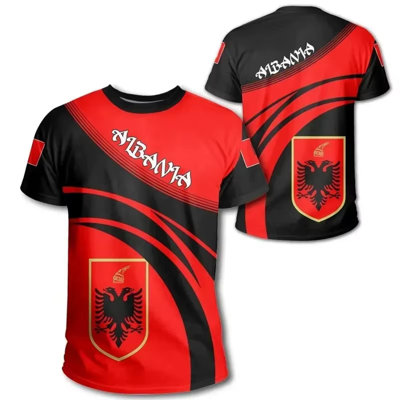 Albania feel-T-shirt imprimé en 3D pour homme
