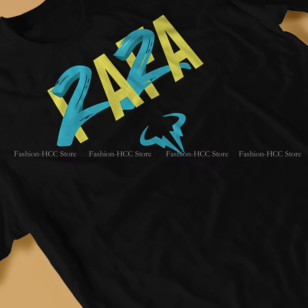 Rafa 22 bleu jaune col rond t-shirt Rafael Nadal tissu classique