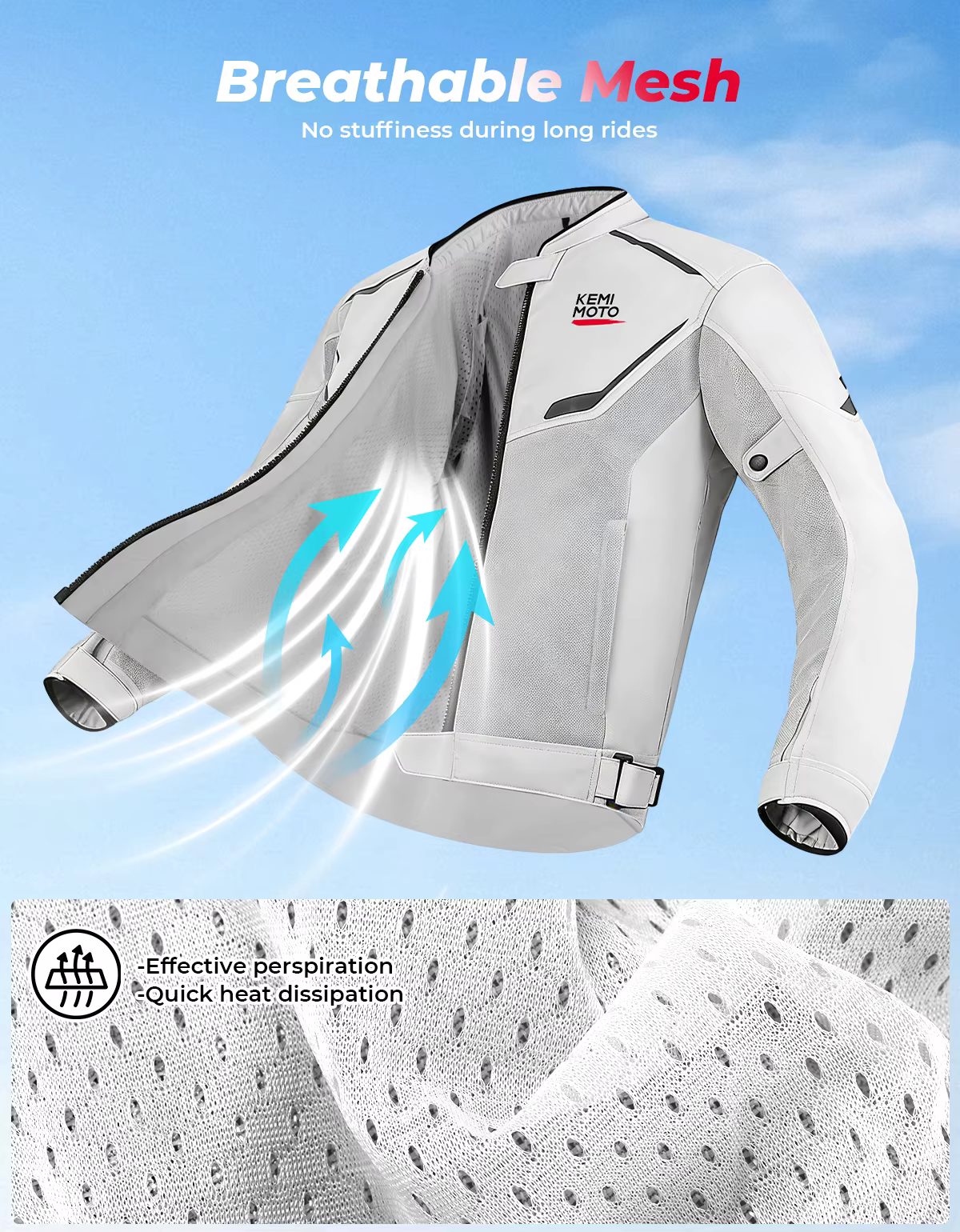 Veste de moto pour hommes