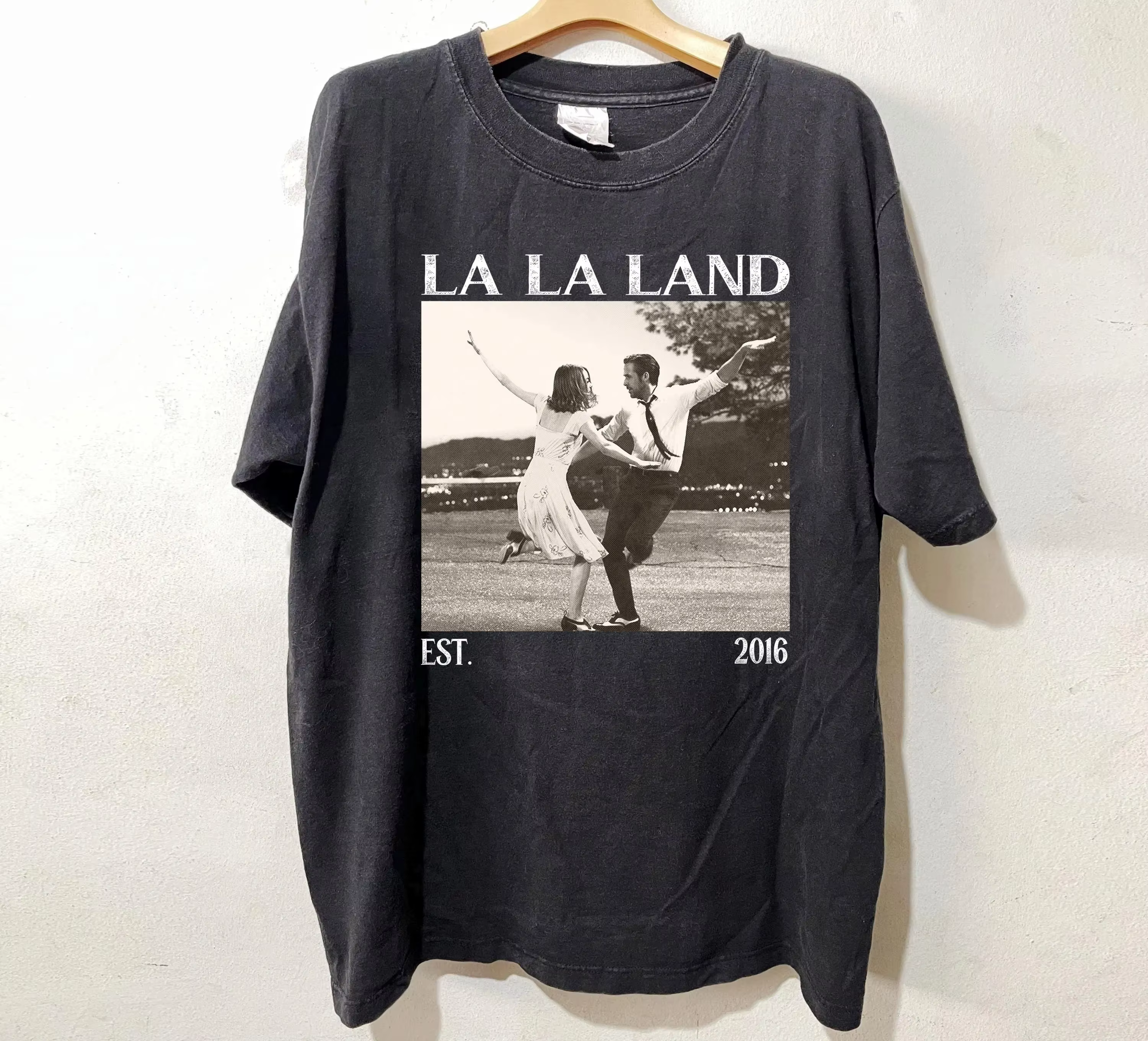 T-shirt à thème cinématographique inspiré de « La La Land »
