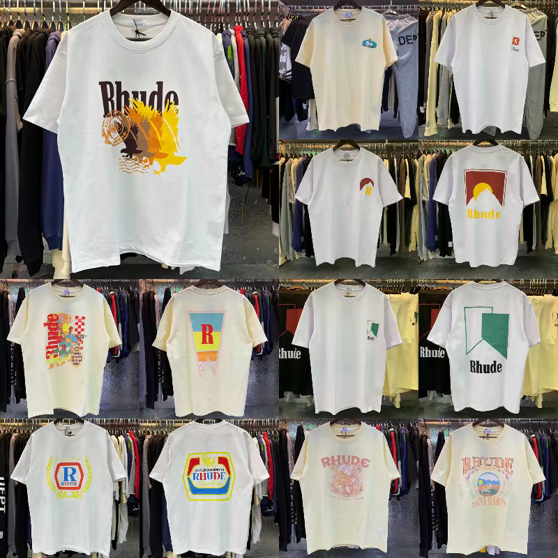 T-shirt d'été à col rond en pur coton, ample et tendance, nouveau style adapté aux hommes et aux femmes, à la mode, polyvalent, de haute qualité