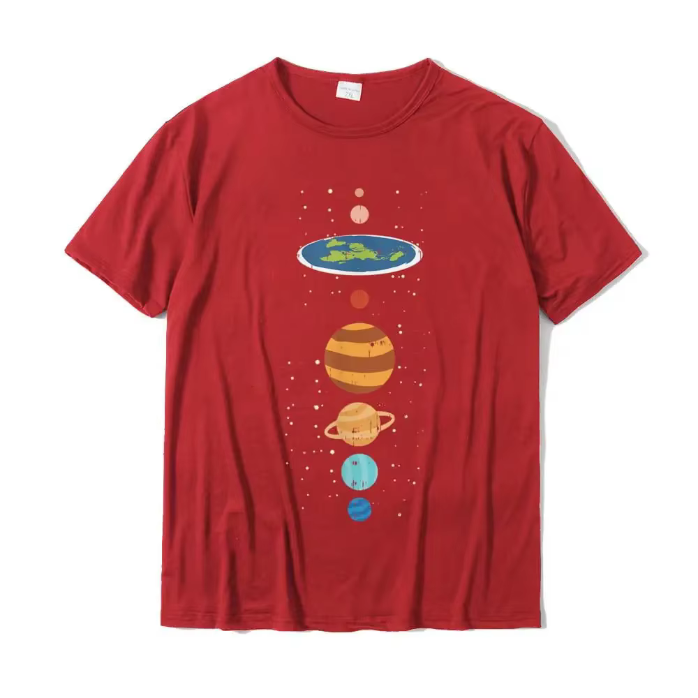 T-shirt plat en coton pour hommes