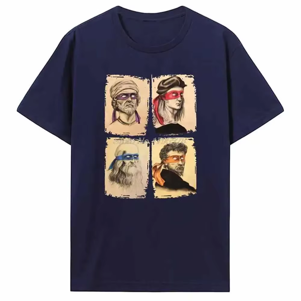 Science tortues T-Shirt hommes Mutant Ninja à manches courtes Humor