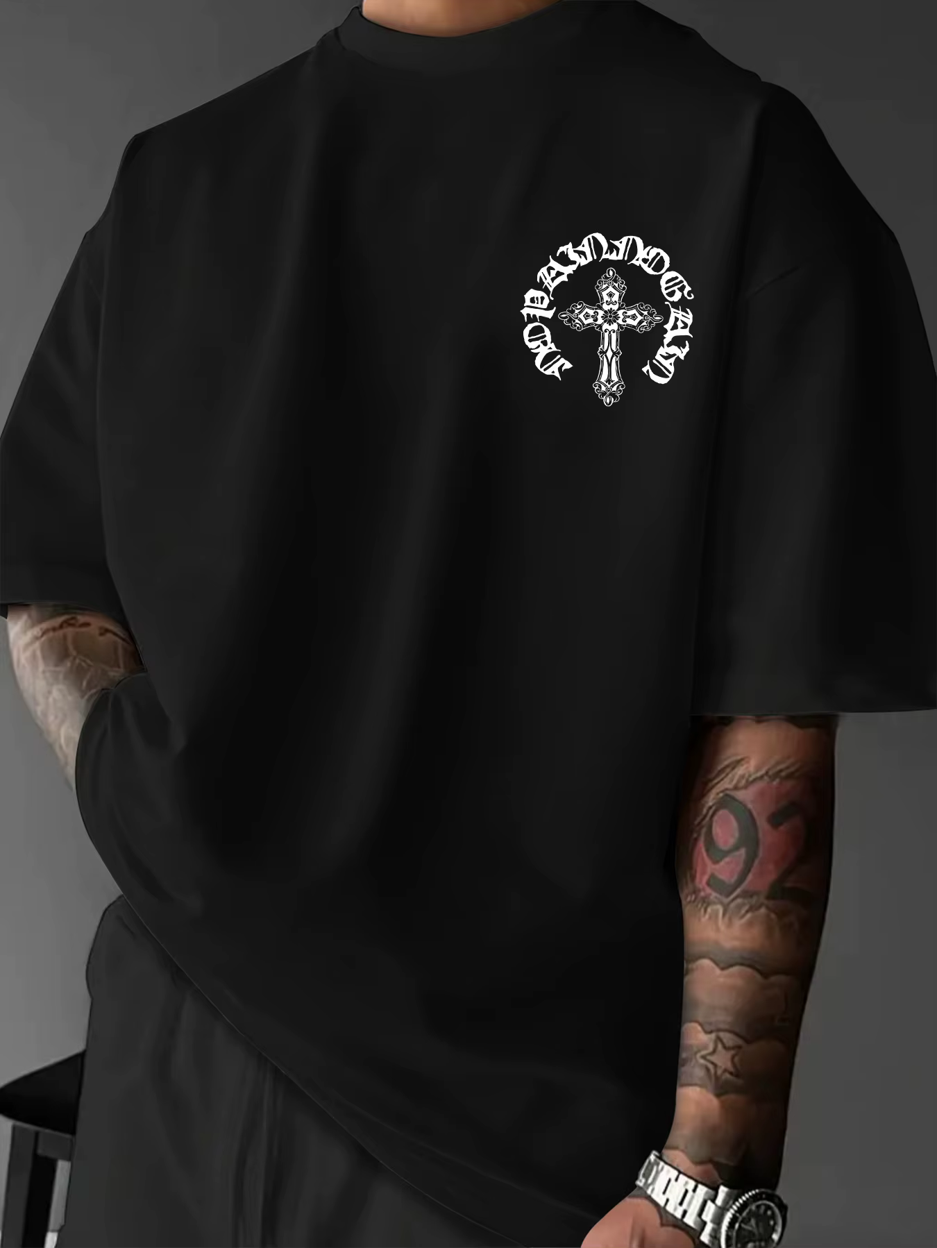 T-shirt gothique streetwear pour homme