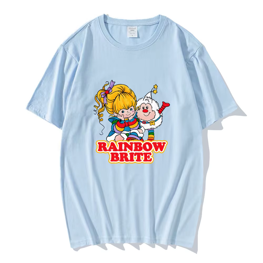 T-shirt à col rond en pur coton pour femme