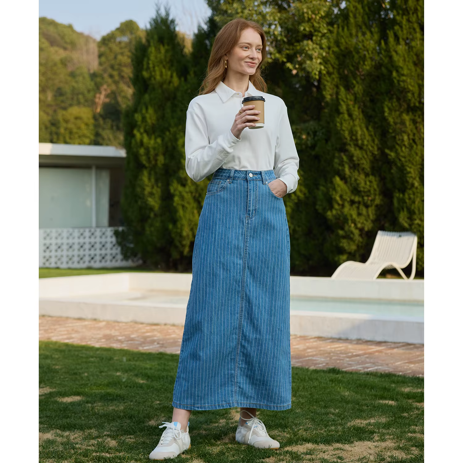 Polo décontracté pour femme AP SS26, col rabattu, haut de qualité supérieure