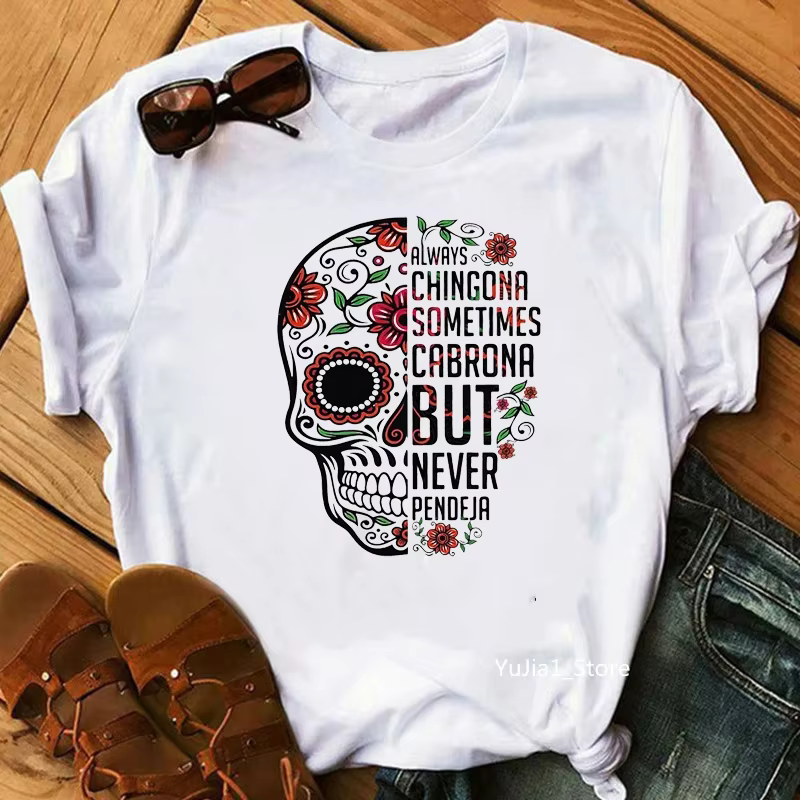 T-shirt avec imprimé de fleurs roses pour femme