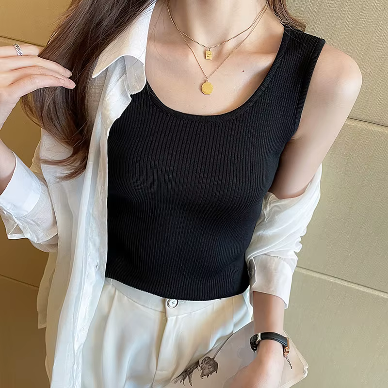 Camisole à col en U pour femme