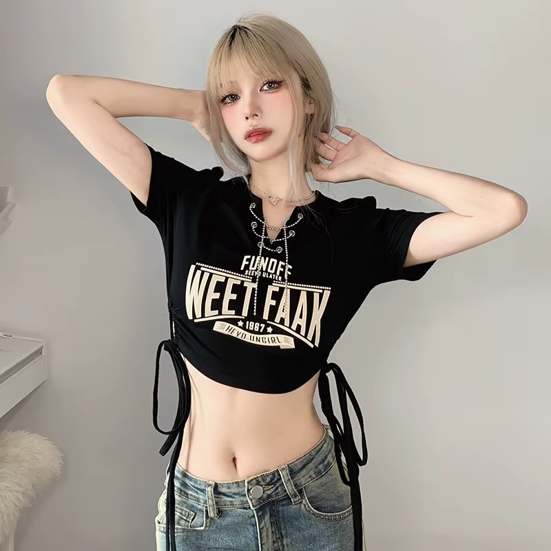 T-shirts à manches courtes femmes coupe décontractée neutre confortable surdimensionné coton décontracté moderne léger haute rue élégant