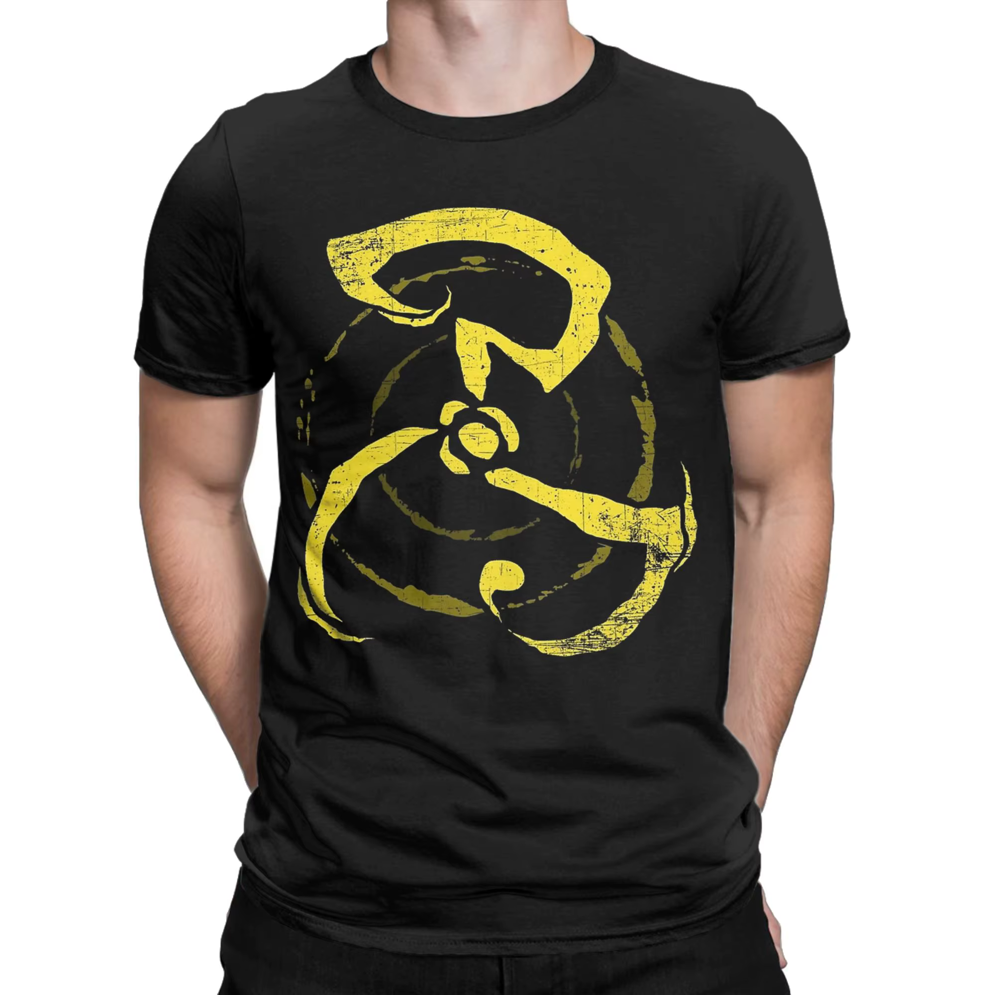 T-shirts jaunes pour hommes