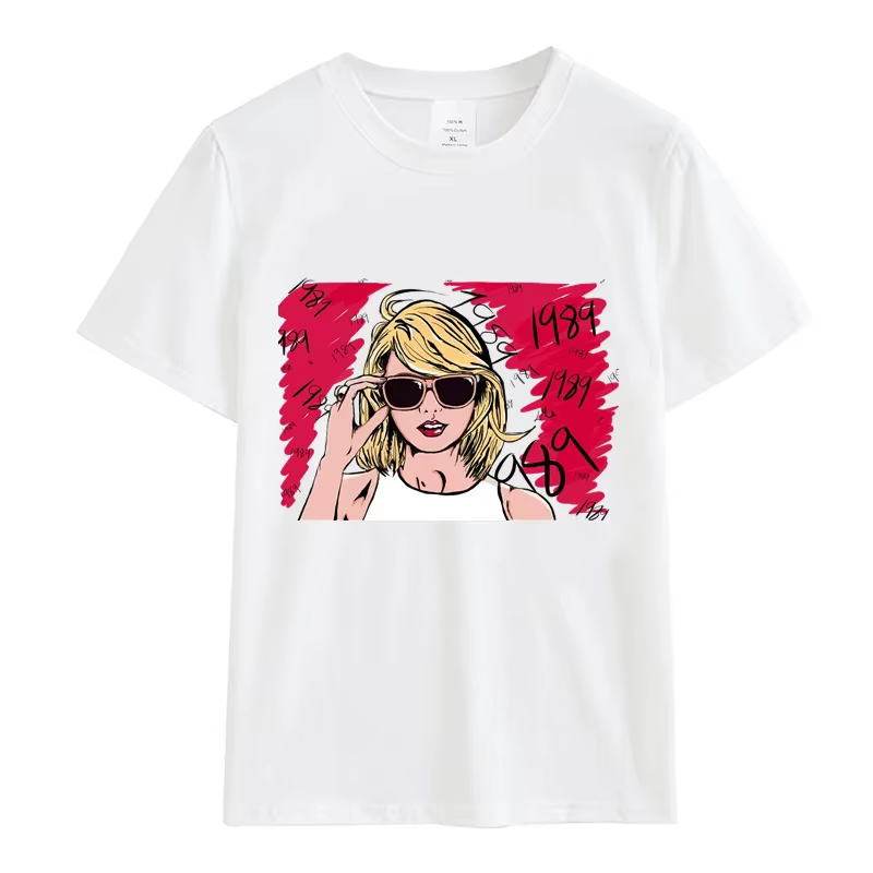 T-Shirt femme 1989 femmes vêtements coton été mode lettre imprimer hauts t-shirts Swift Fans périphérique