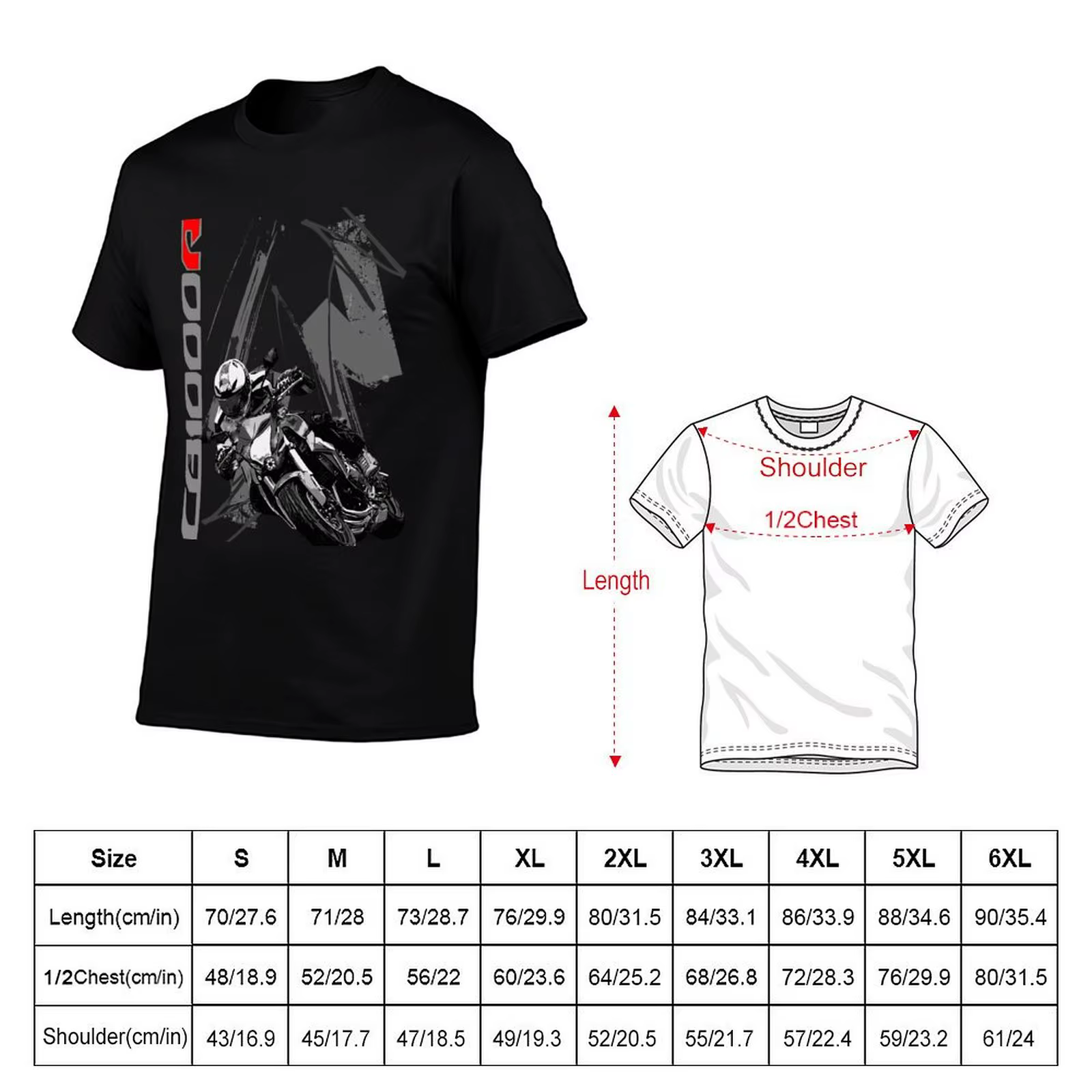 T-shirt graphique surdimensionné pour hommes