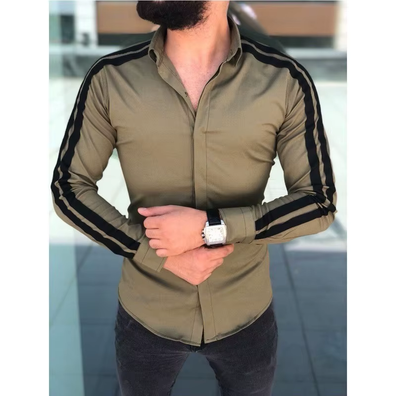 Chemise Slim Fit à manches longues pour hommes