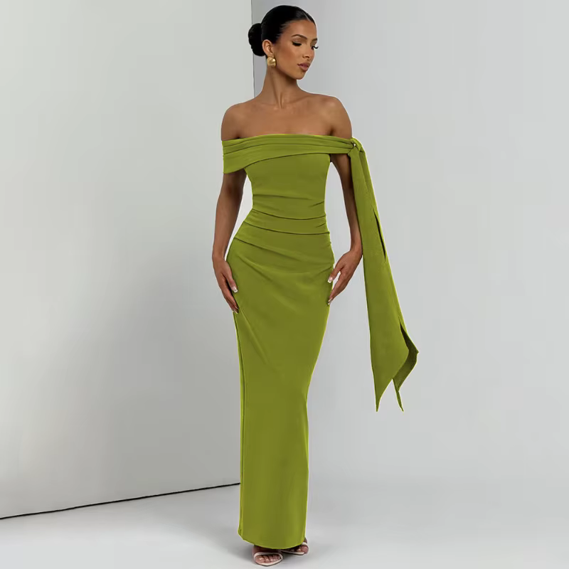 Robe longue bustier tubulaire Sexy pour femmes
