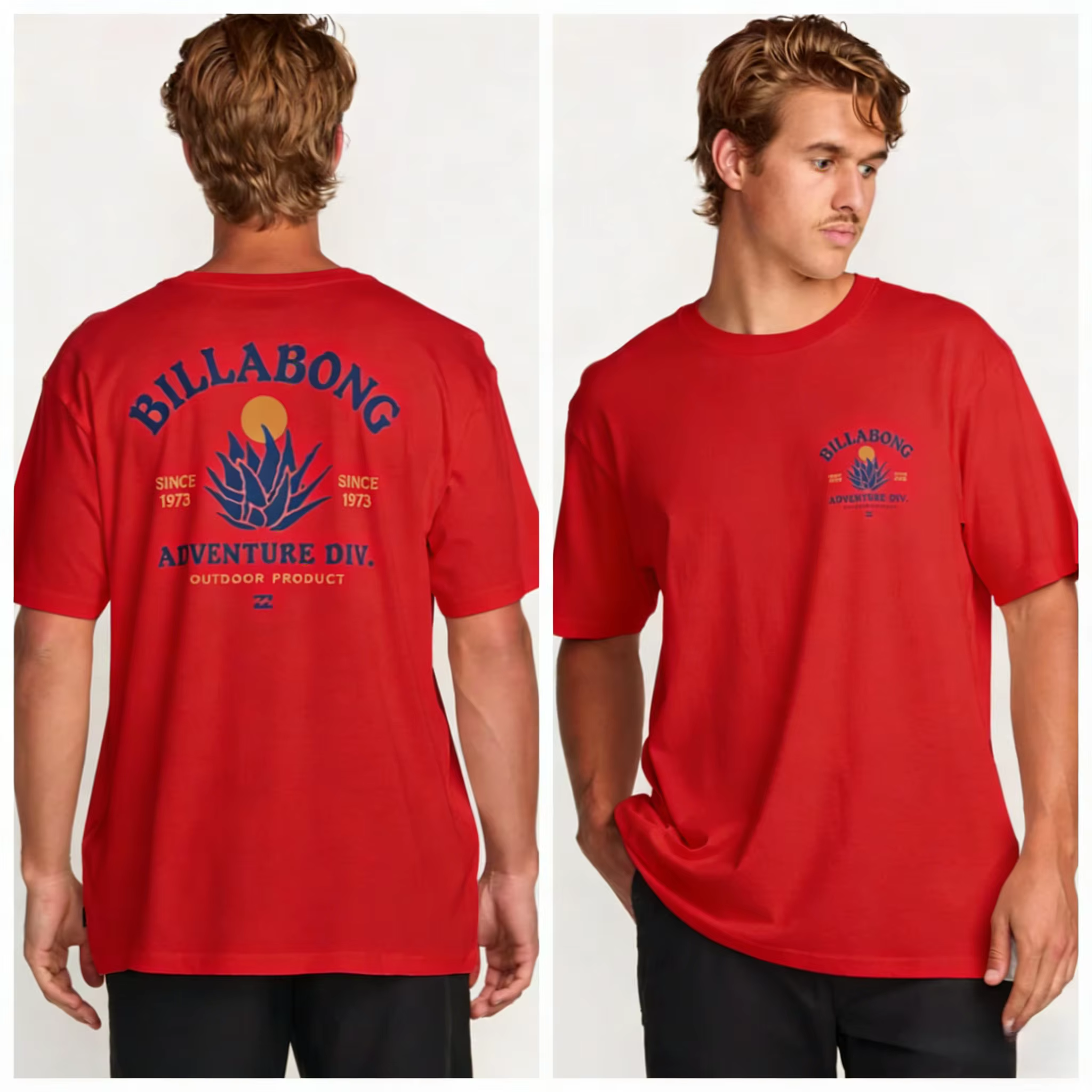 T-shirt en pur coton Billabong été 2026 pour homme