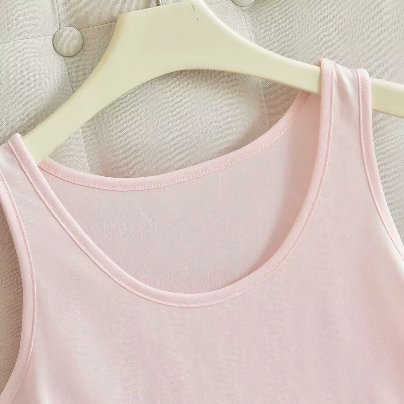 Débardeur Simple en coton et lin pour femmes