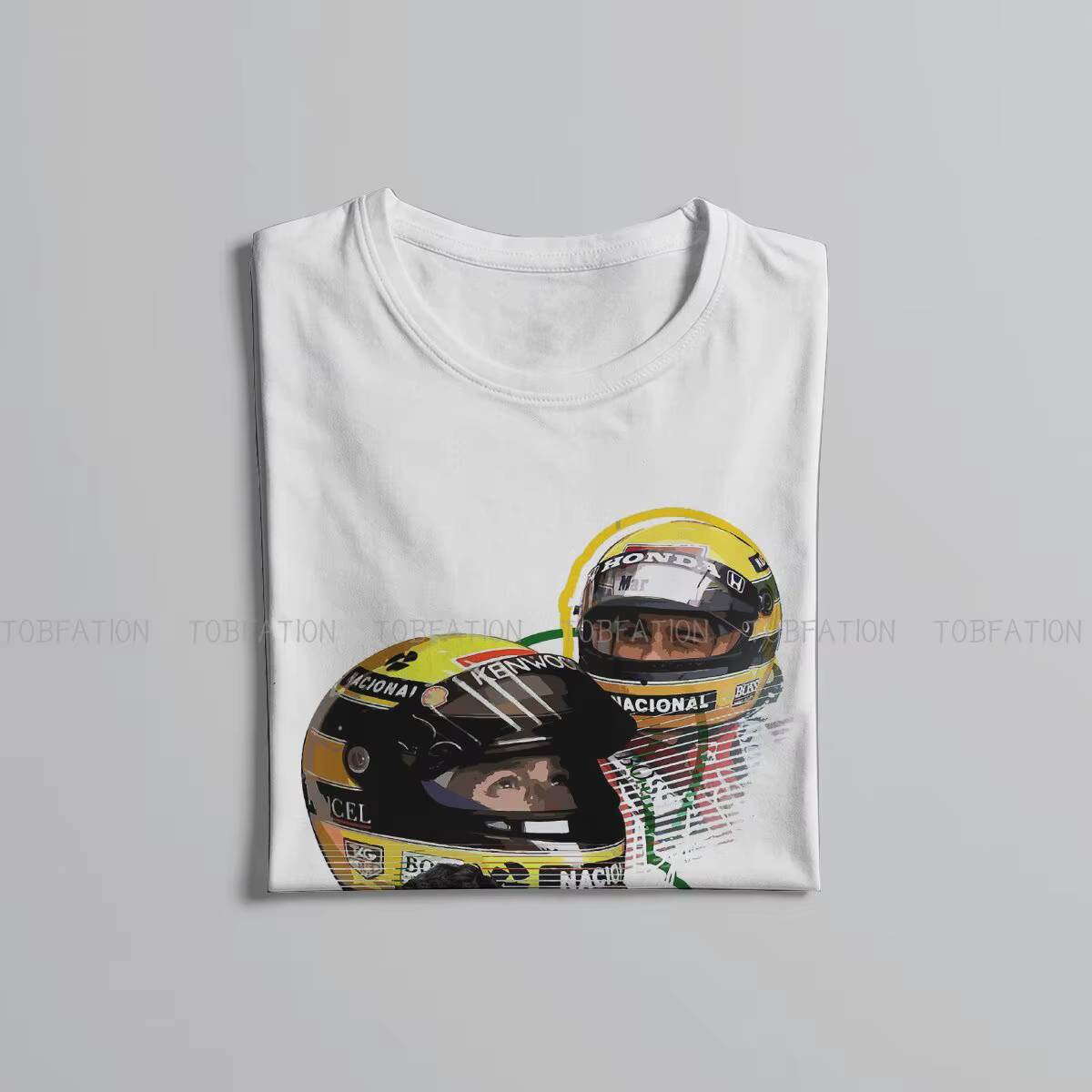 T-shirt personnalisé Ayrton Scannelle F1 Race Raer pour hommes