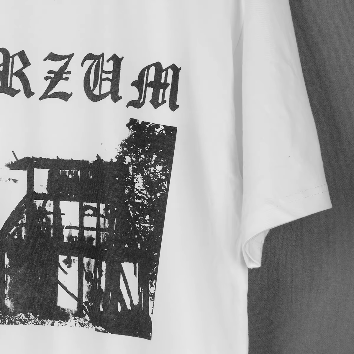 Burzum T-Shirt noir métal 90S Darkthrone Bathory Varg Vikernes hommes manches courtes coton été