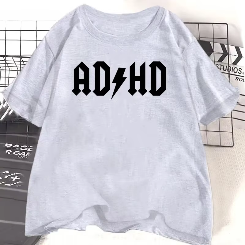 T-shirts imprimés Adhd pour femmes